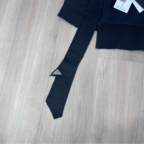 NWT The Attico Hannah asymmetrical mini skirt black size 42 US 4-6 - Picture 8 of 12